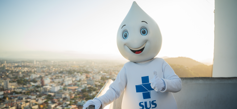 Zé Gotinha, personagem símbolo de campanhas de vacinação no Brasil há 38 anos. | Foto: Igor Evangelista/MS