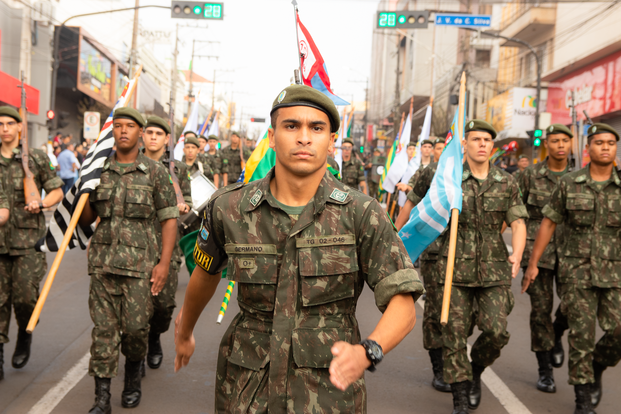 O Desfile será aberto pelos atiradores do TG 02046