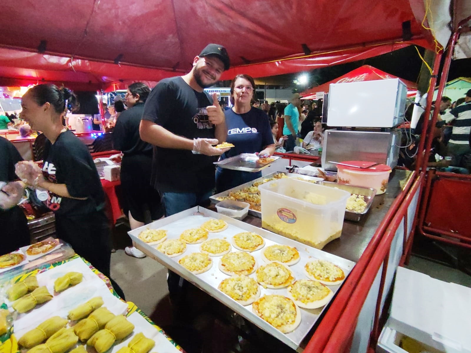 A festa conta com diversas opções de quitutes a base de milho