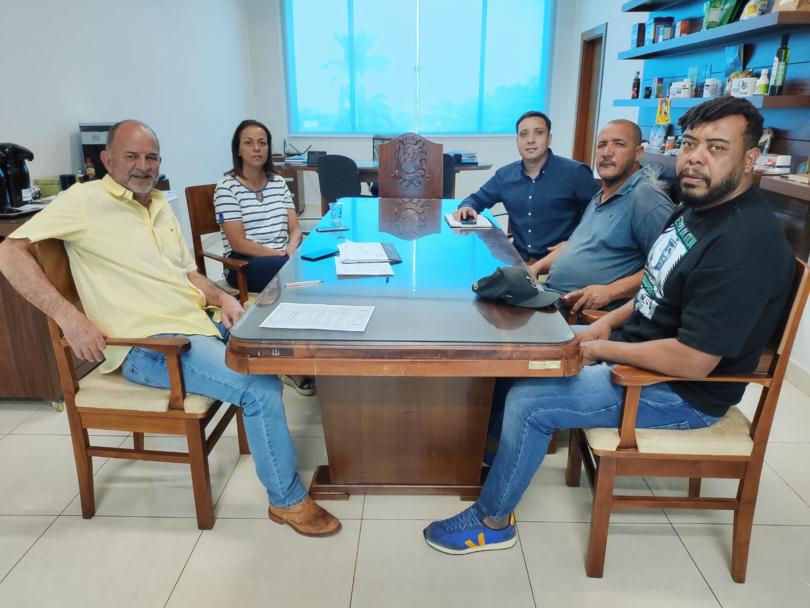 Organizadores se reuniram no gabinete do prefeito para definir detalhes do evento. (Foto: Comunicação PMA)