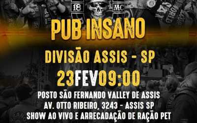 Divisão de Assis dos Insanos MC celebra um ano com evento solidário